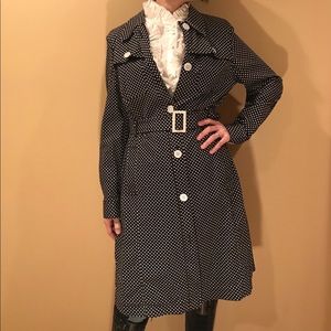 Michael Kors Polka Dot Trench Coat